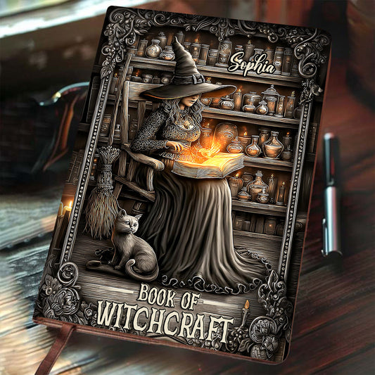 Book Of Witchcraft - Personalized Witch Leather Journal
