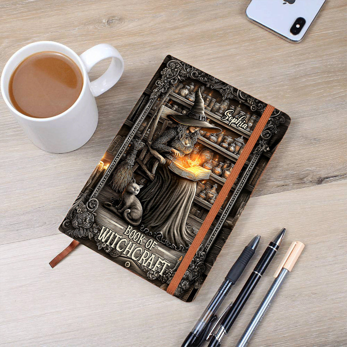 Book Of Witchcraft - Personalized Witch Leather Journal