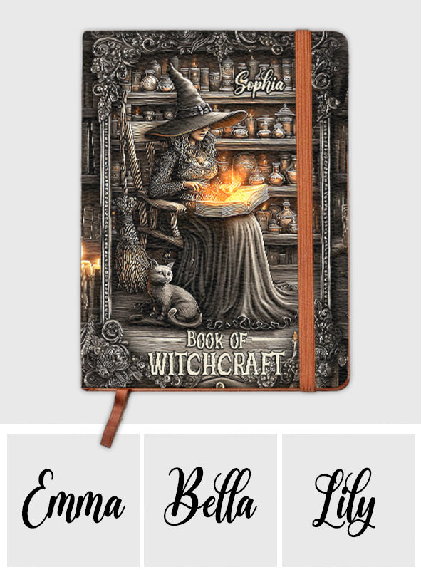 Book Of Witchcraft - Personalized Witch Leather Journal