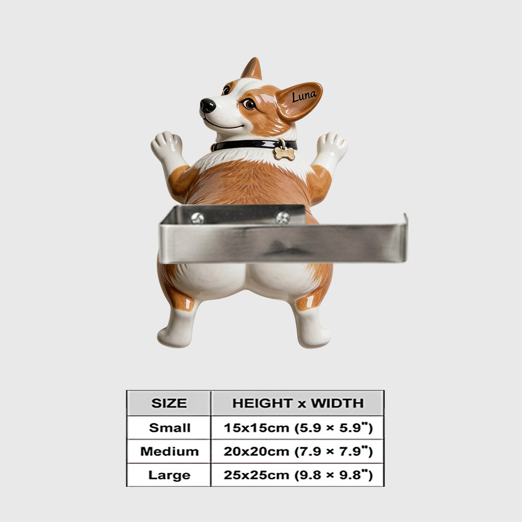 Cheeky Wall Buddy - Personalized Dog Toilet Paper Holder