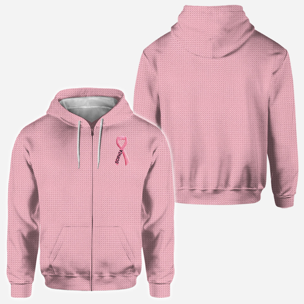 Pink Ribbon - Personalized Breast Cancer Awareness All Over Shirt