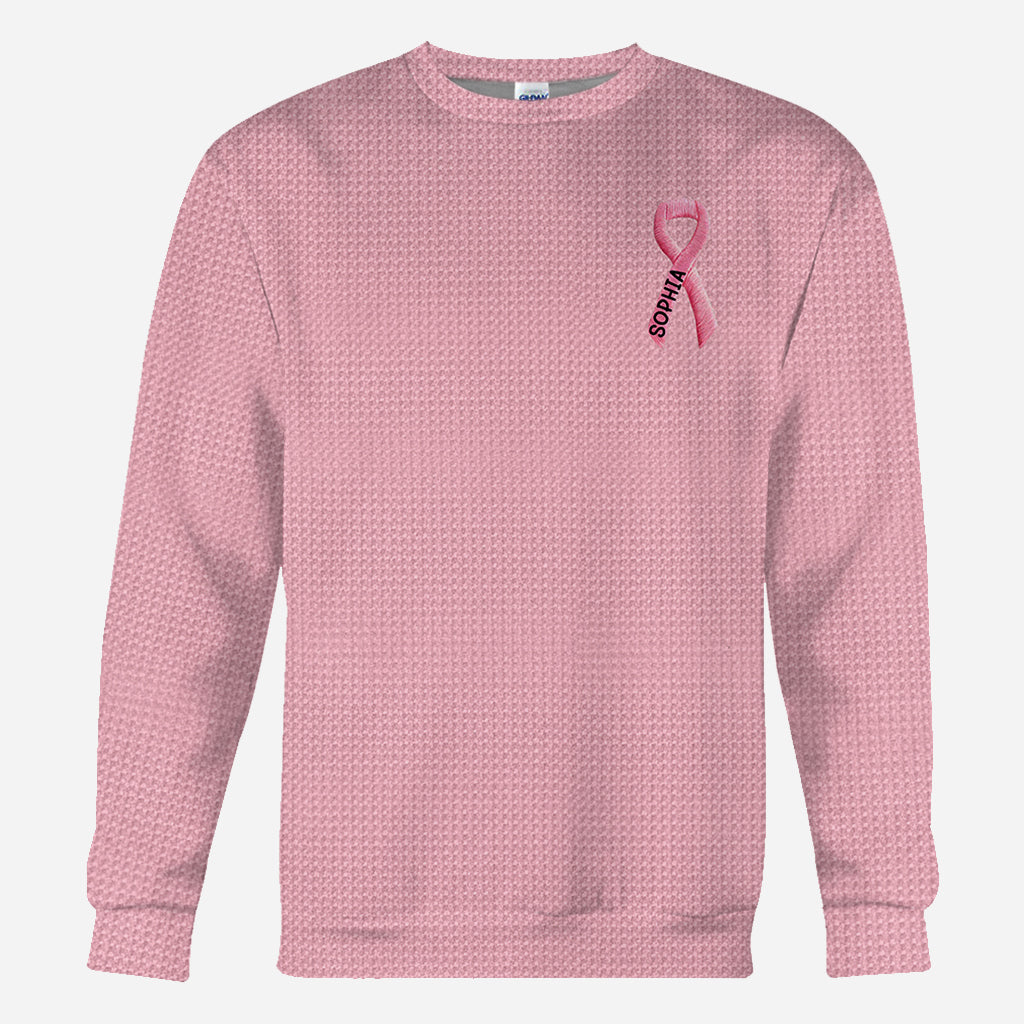 Pink Ribbon - Personalized Breast Cancer Awareness All Over Shirt