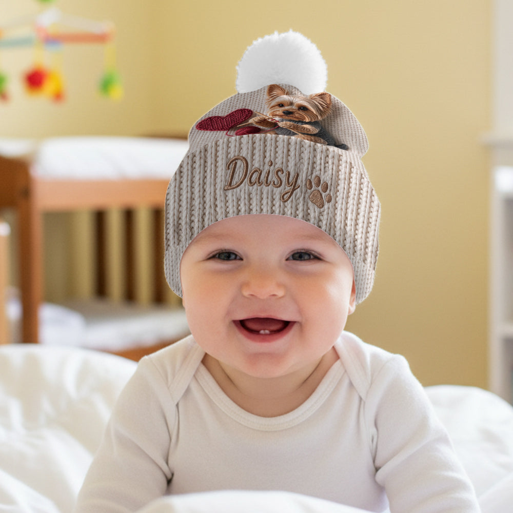 Merry Christmas - Personalized Dog Beanie Hat
