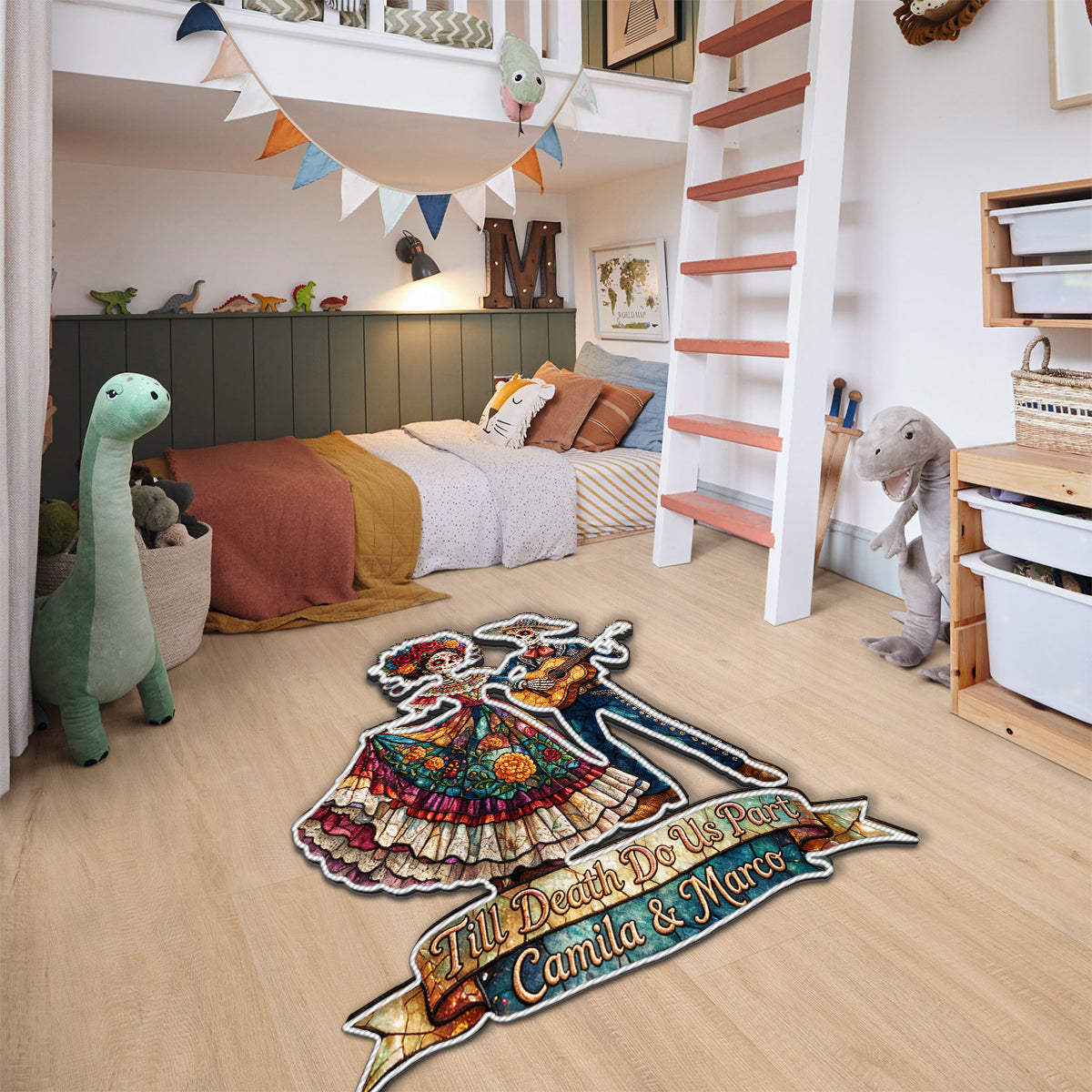 Till Death Do Us Part - Personalized Couple Non-Slip Tufted Rug