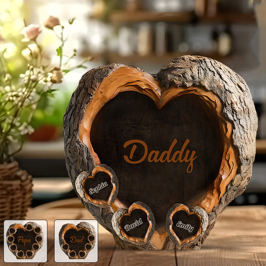Daddy's Sweethearts - Personalized Father Custom Shaped Acrylic Plaque