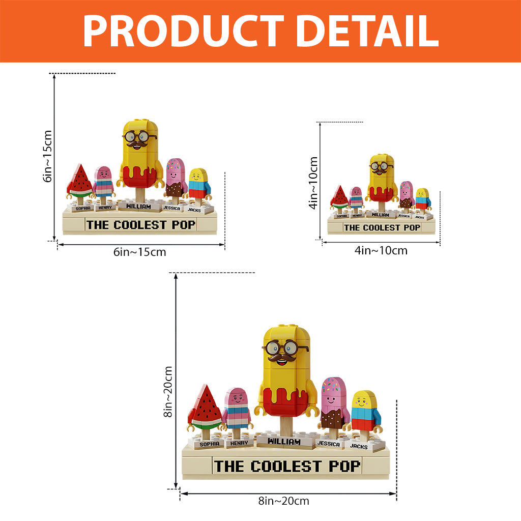 The Coolest Pop - Personalized Grandpa Custom Shaped Acrylic Plaque