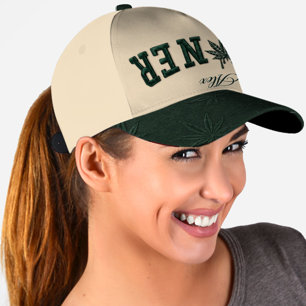 Upside Down - Personalized Weed Classic Cap