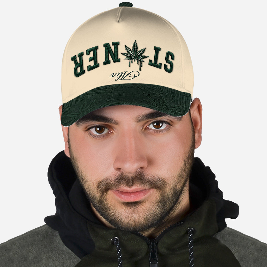 Upside Down - Personalized Weed Classic Cap