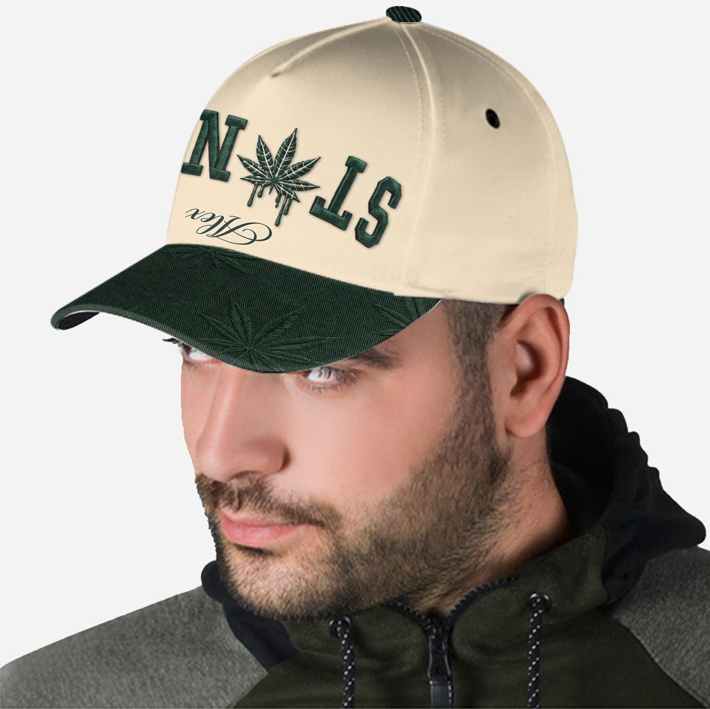 Upside Down - Personalized Weed Classic Cap
