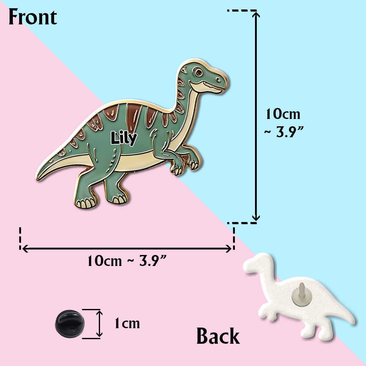 Dinosaur Collection for Kids - Personalized Kid Pin