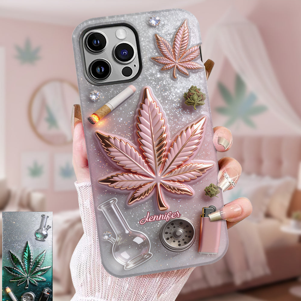 Magic Leaf - Personalized Weed Full Print Phone Case