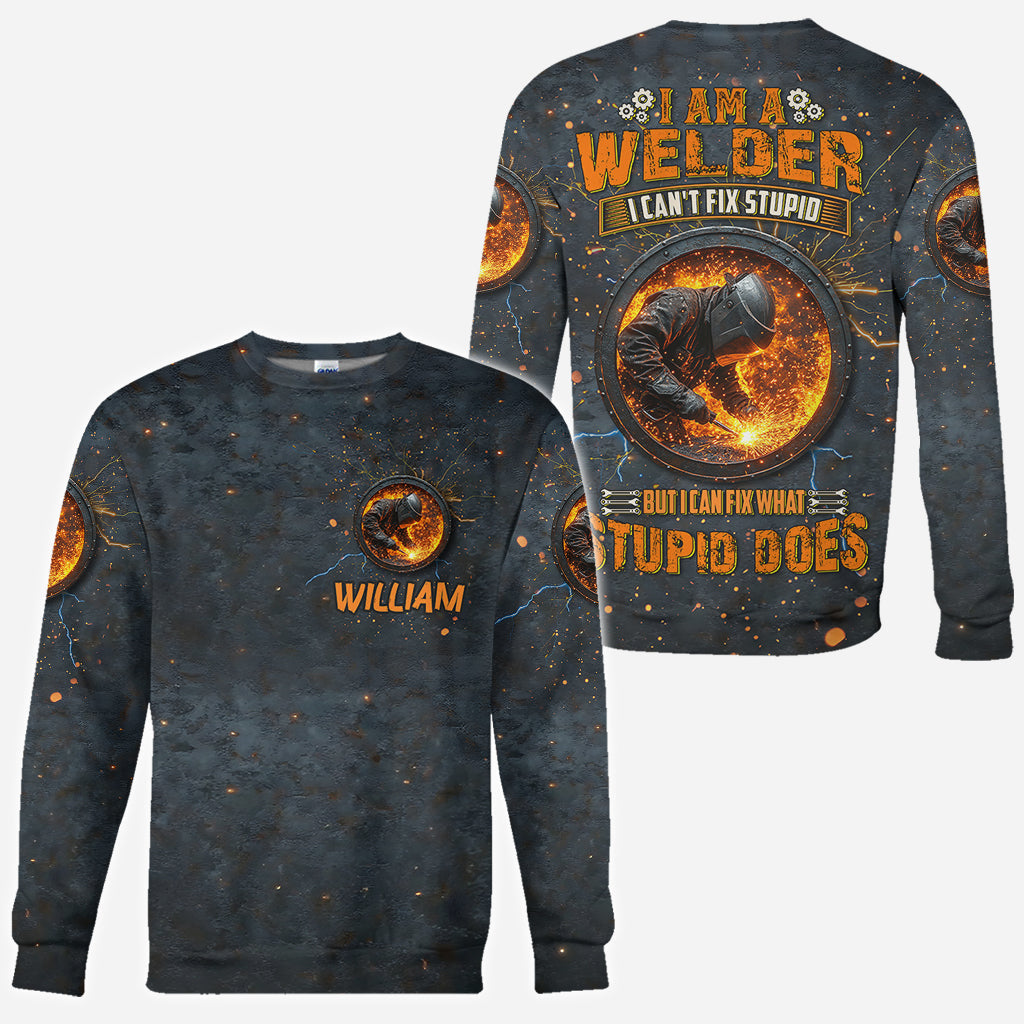 Gift For Welder Man - Personalized Welder All Over Shirt