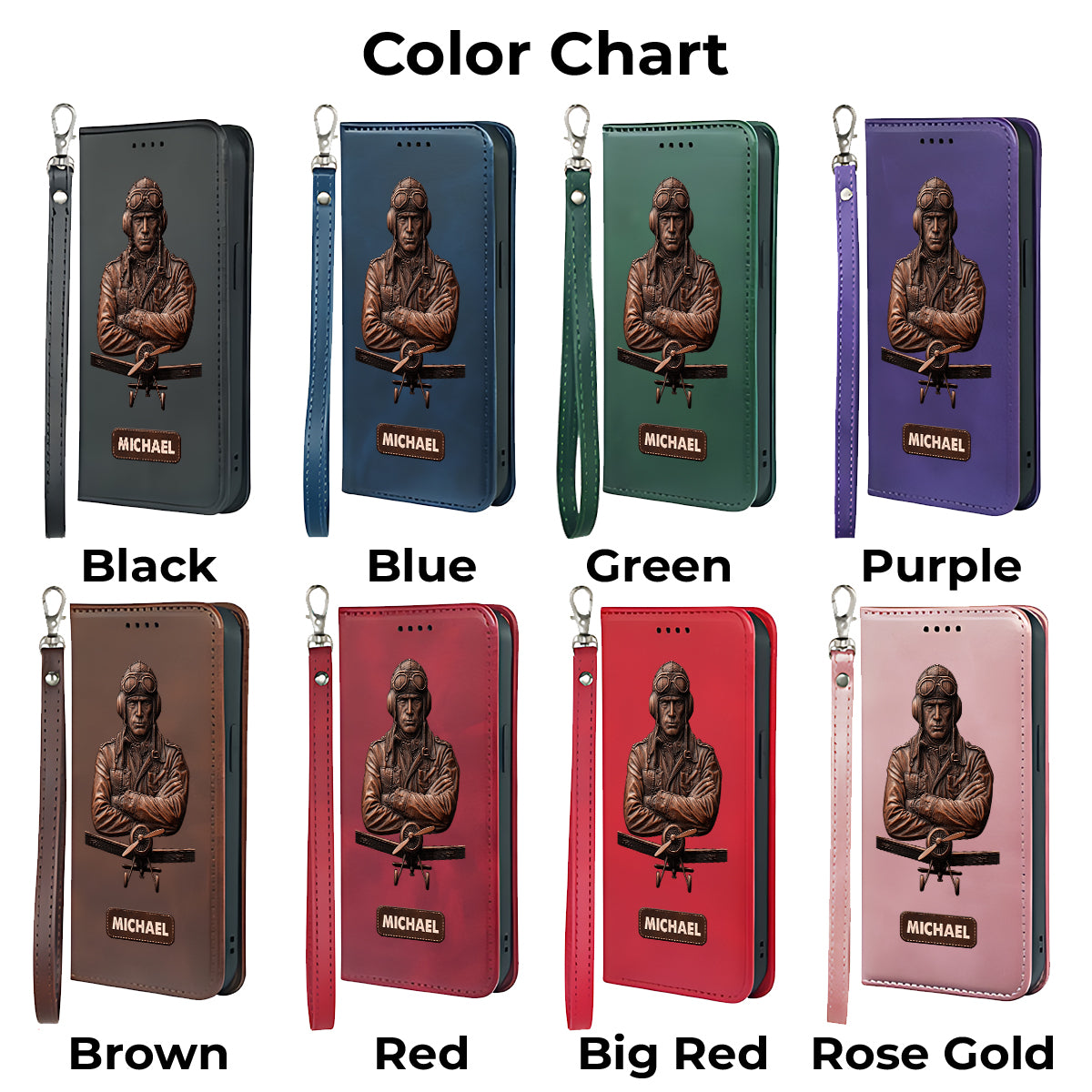 The Sky Is Not The Limit - Personalized Pilot Wallet Phone Case With Strap