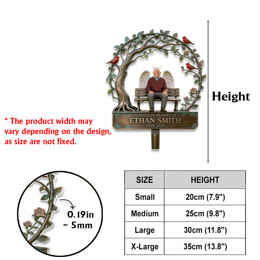 Planted In Memory Of - Personalized Memorial Acrylic Garden Sign/ Acrylic Plaque Sign