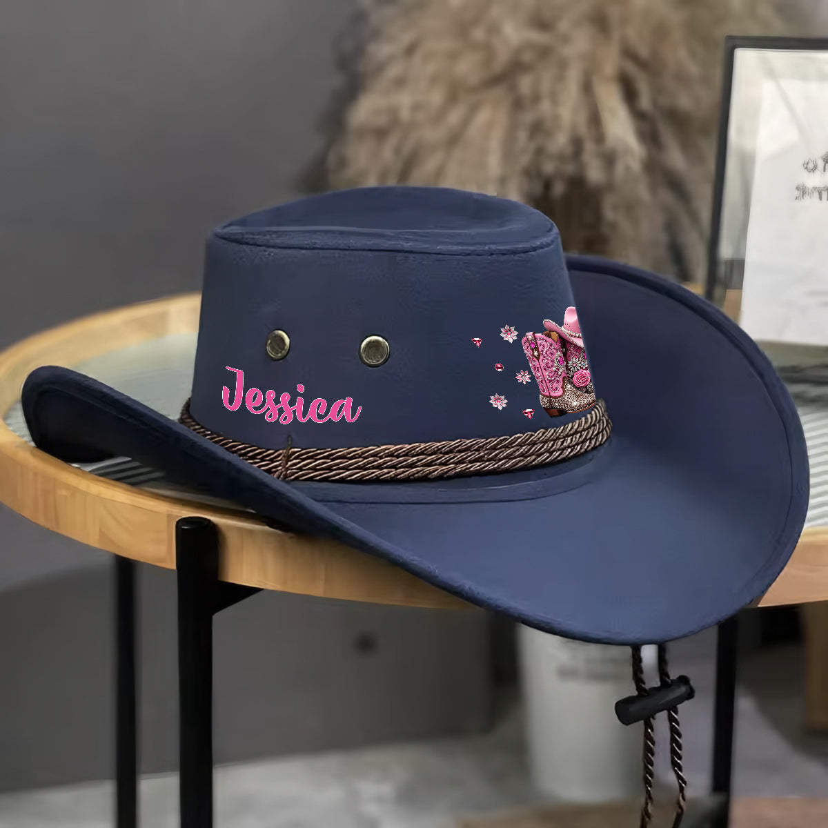 Cowgirl Stay Wild - Personalized Cowgirl Wide Brim Cowboy Hat