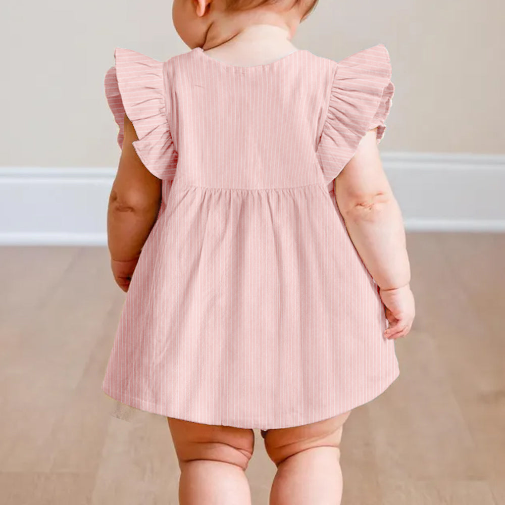 Woodland Cute Gift For Girl/ Daughter/ Granddaughter... - Personalized Kid Kid Ruffle Sleeve Dress
