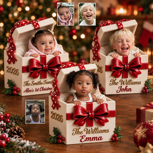 Christmas Decor - Personalized Kid 3D Plaque