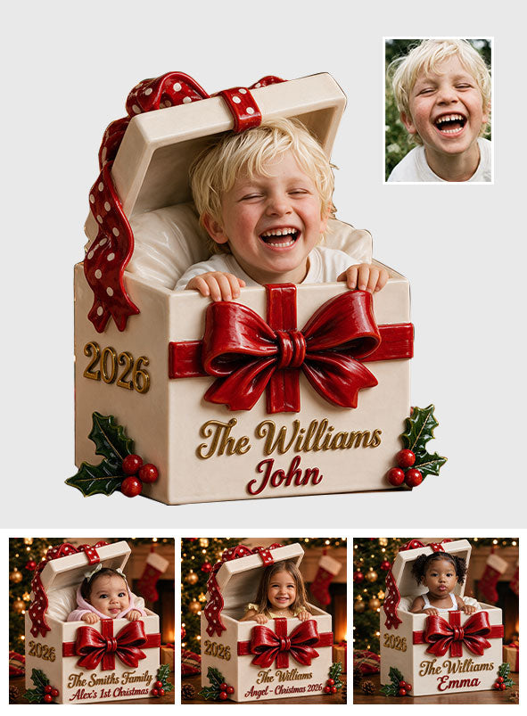Christmas Decor - Personalized Kid 3D Plaque