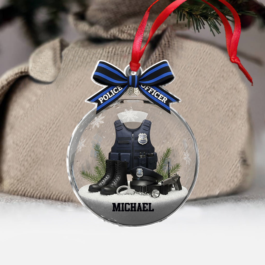 Proud Police Officer - Personalized Police Officer Ornament