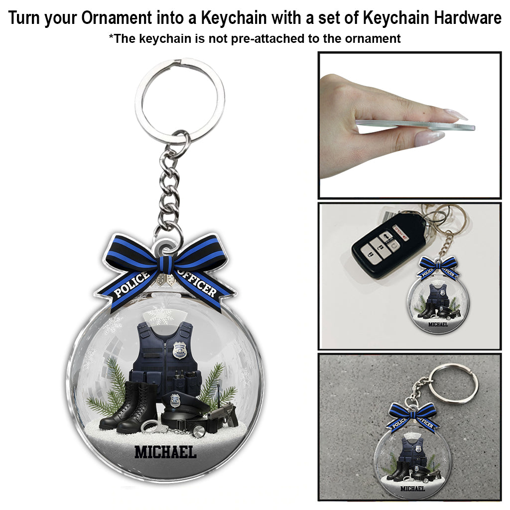 Proud Police Officer - Personalized Police Officer Ornament