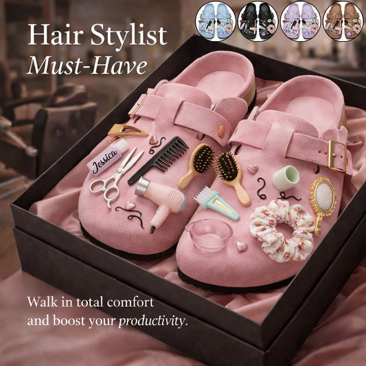 Hairdresser, Hair Stylist - Personalized Hairdresser Clogs With Arch Support