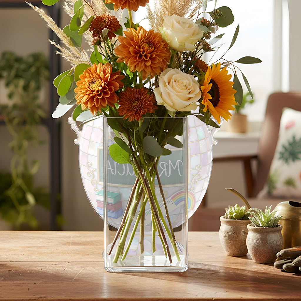 Teacher Gifts - Personalized Teacher Acrylic Pot