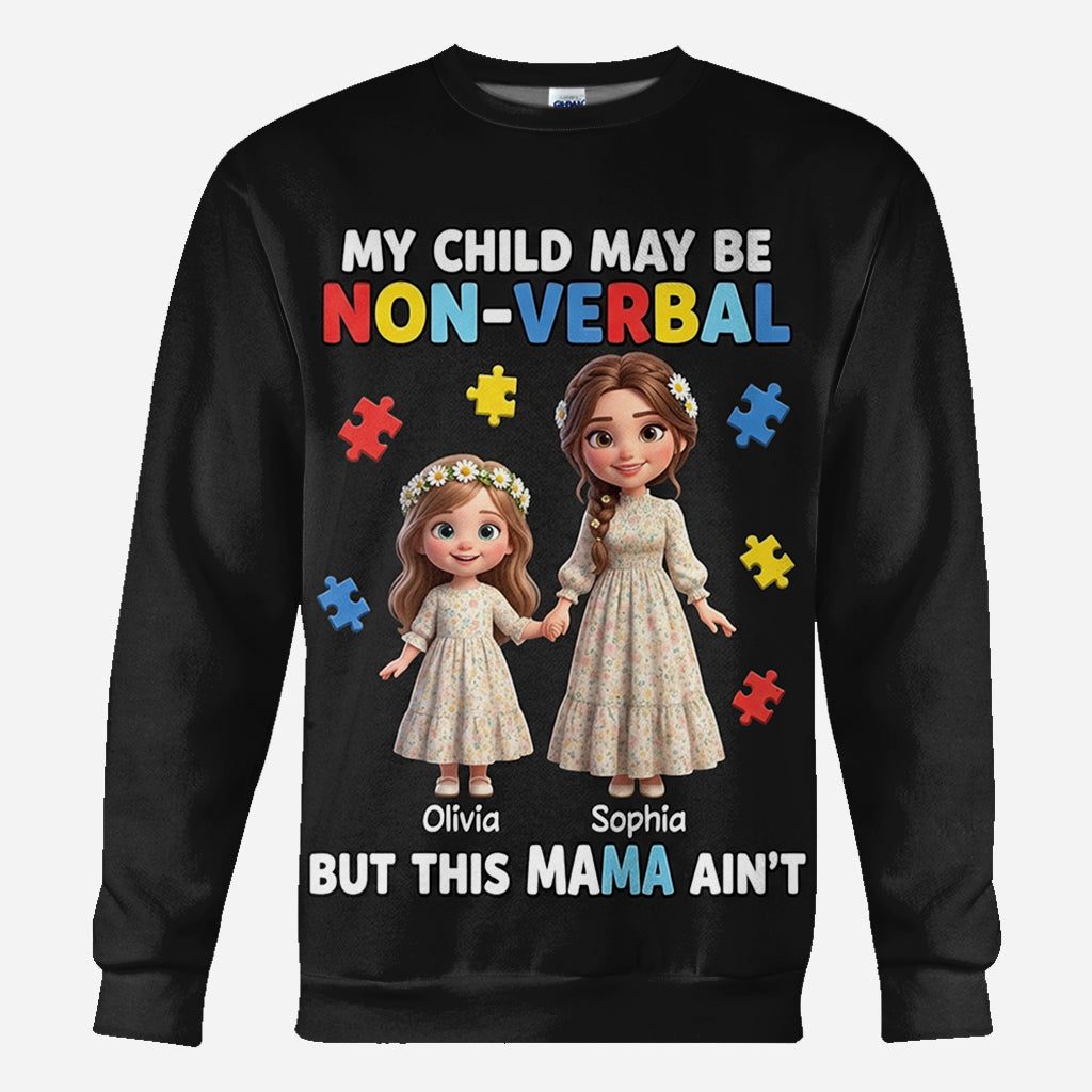 Proud Autism Mom - Personalized Autism Awareness All Over Shirt