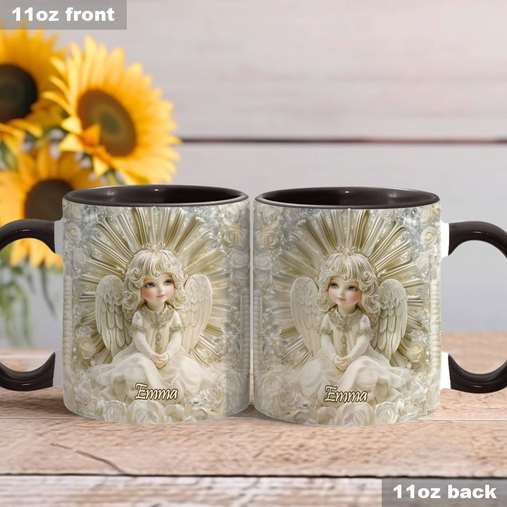Beautiful Angel - Personalized Christian Accent Mug