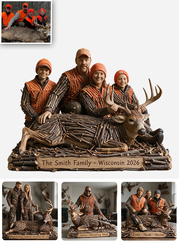 Deer Hunter - Personalized Hunting 2-Side Printed Acrylic Plaque