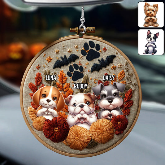 Tis The Season - Personalized Dog Car Ornament
