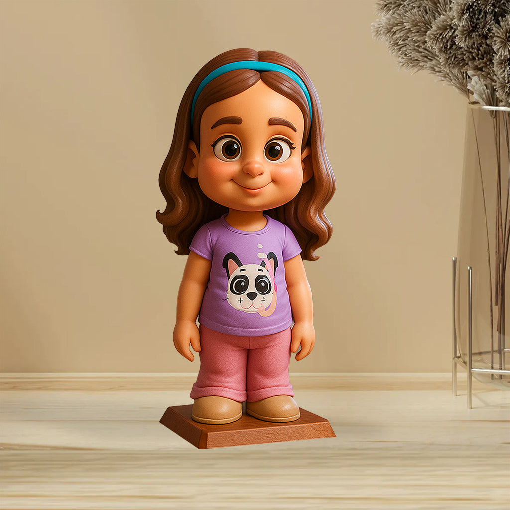 Funny Gift Cartoonish Exaggerated Mascot Style - Personalized Kid Custom Shaped Acrylic Plaque