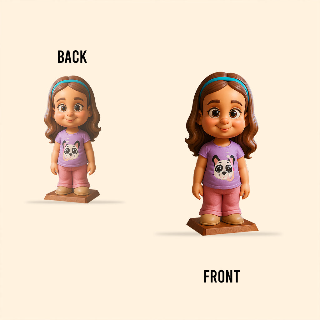 Funny Gift Cartoonish Exaggerated Mascot Style - Personalized Kid Custom Shaped Acrylic Plaque