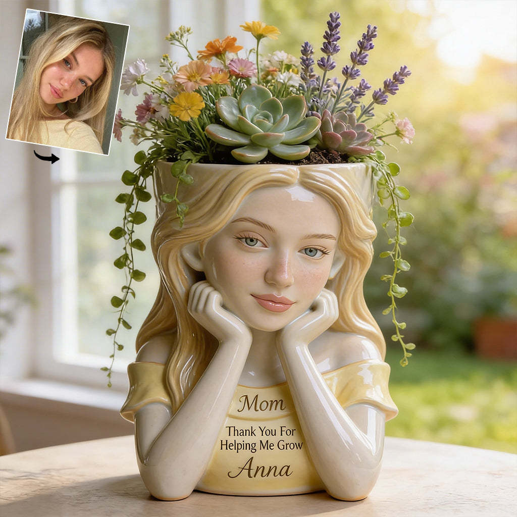 I Love You Mom - Personalized Mother Acrylic Pot