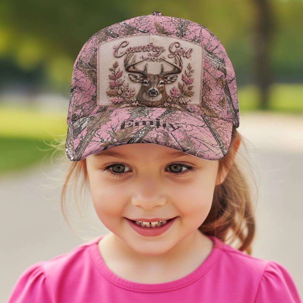Country Girl - Personalized Hunting Classic Cap