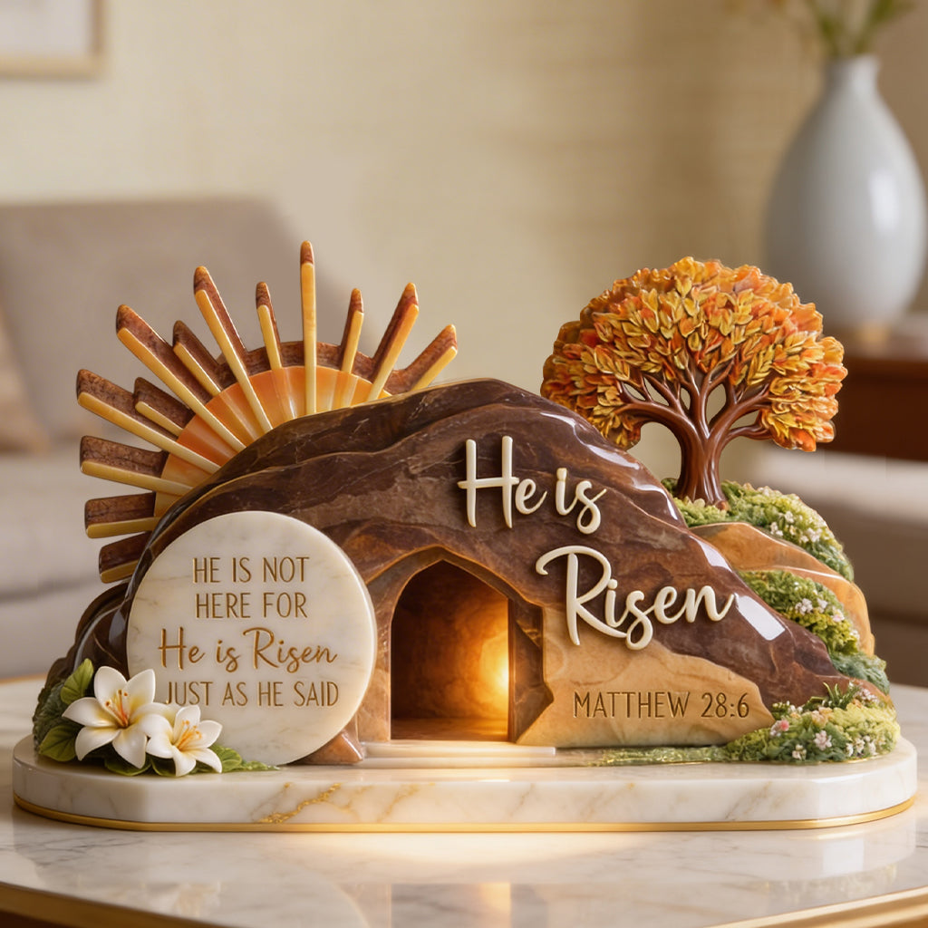 He Is Risen - Personalized Christian Custom Shaped Acrylic Plaque