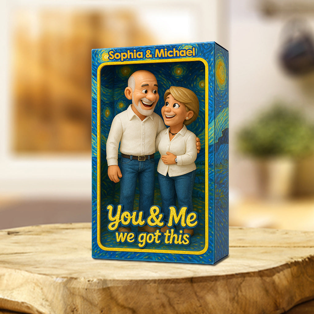 You & Me - Personalized Couple Custom Shaped Acrylic Plaque
