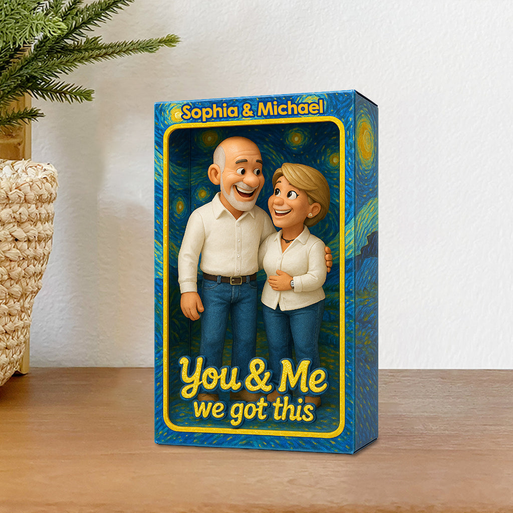 You & Me - Personalized Couple Custom Shaped Acrylic Plaque