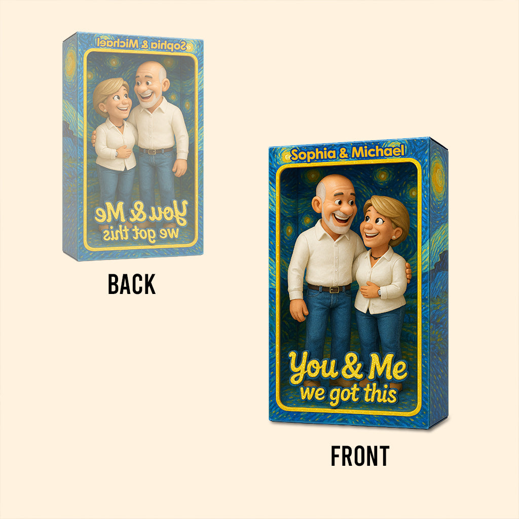 You & Me - Personalized Couple Custom Shaped Acrylic Plaque