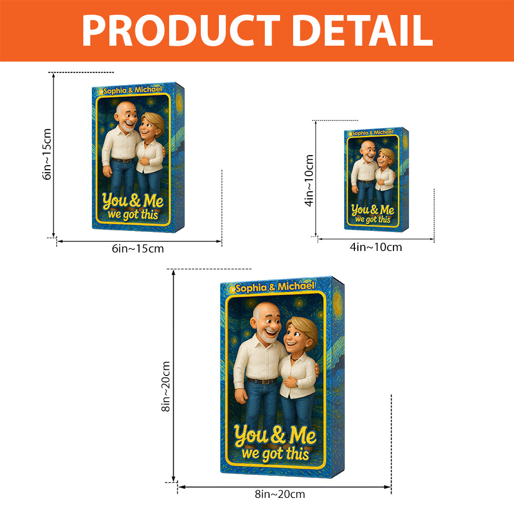 You & Me - Personalized Couple Custom Shaped Acrylic Plaque