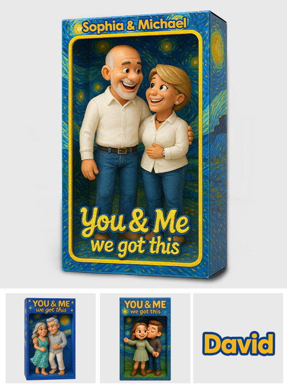 You & Me - Personalized Couple Custom Shaped Acrylic Plaque