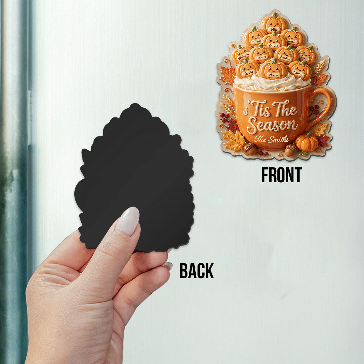 Tis The Season - Personalized Family Magnet