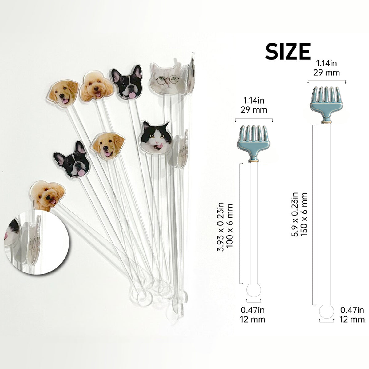 Love Grows Here - Personalized Grandma Set Accent Mug with Acrylic Stirrers