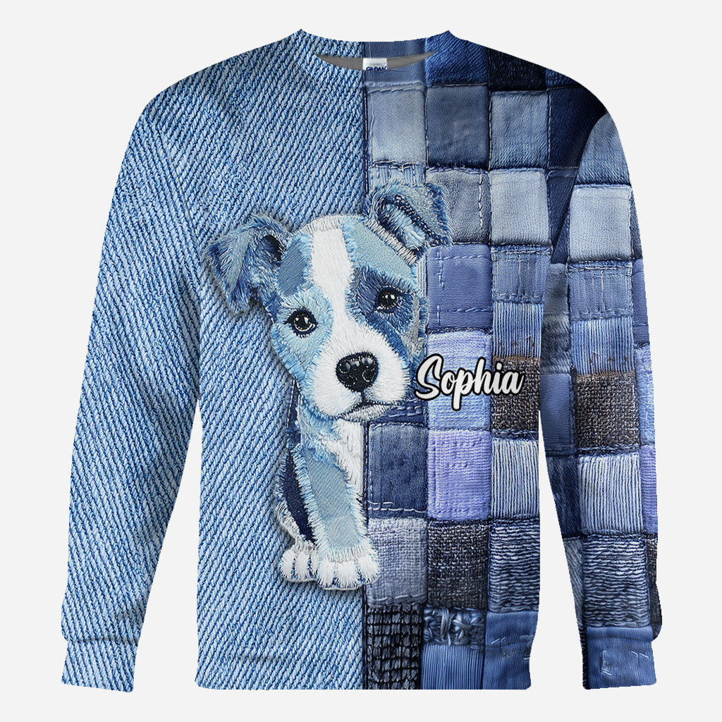 Love Pitbull - Personalized Dog All Over Shirt