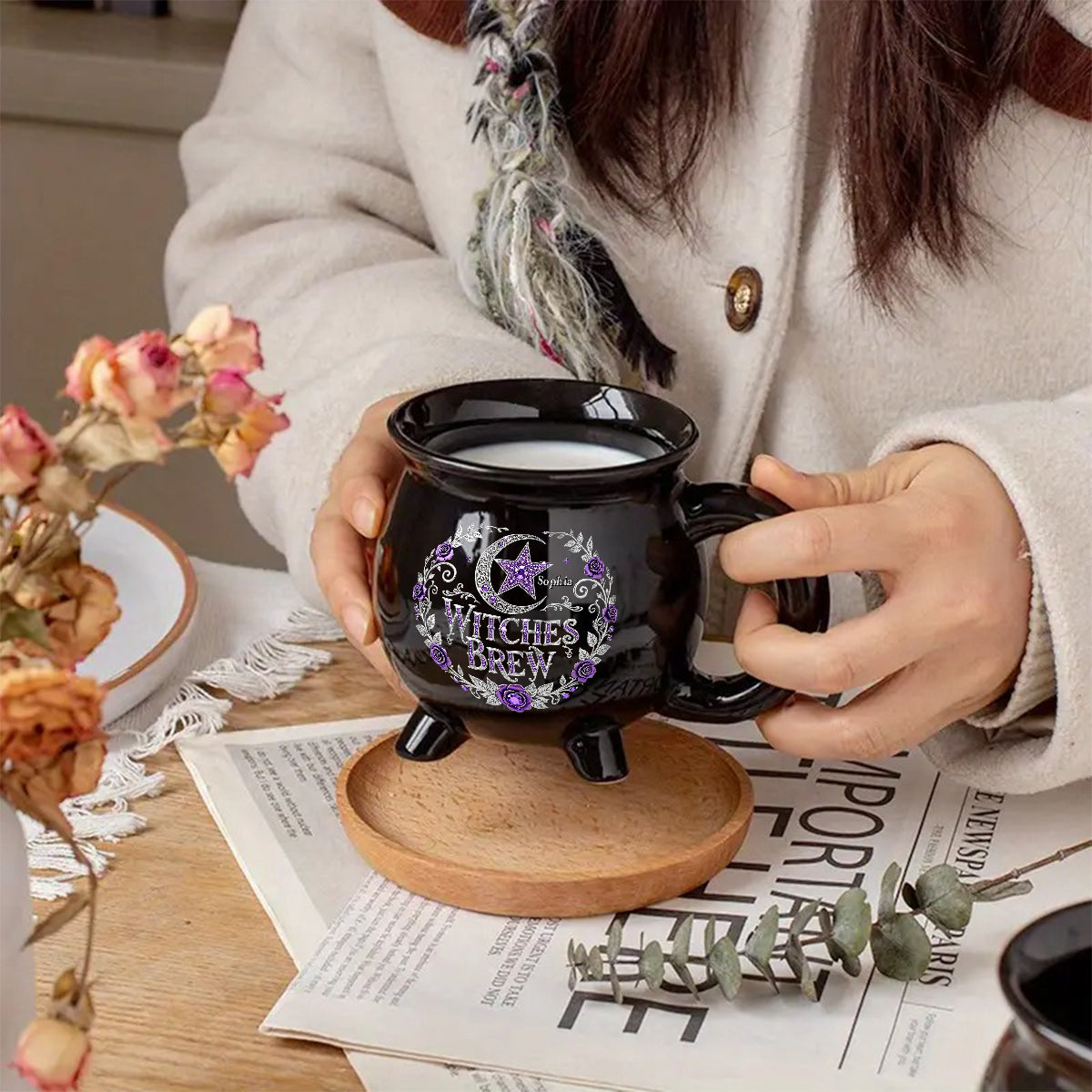 Witches Brew - Personalized Witch Cauldron Mug