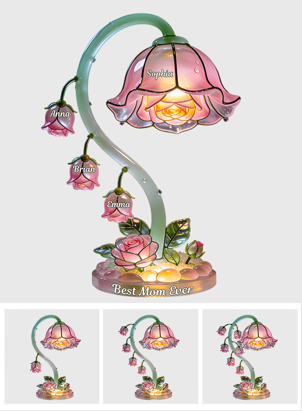 Beautiful Garden Gift For Mom, Grandma - Personalized Mother Acrylic LED Night Light