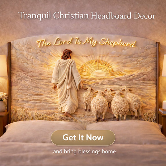 I Am With You Always - Personalized Christian Headboard Slipcover