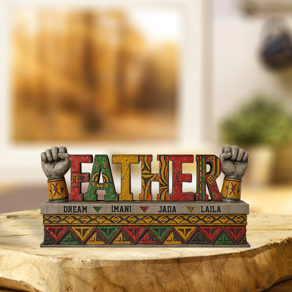 Dope Black Dad - Personalized Father Custom Shaped Acrylic Plaque