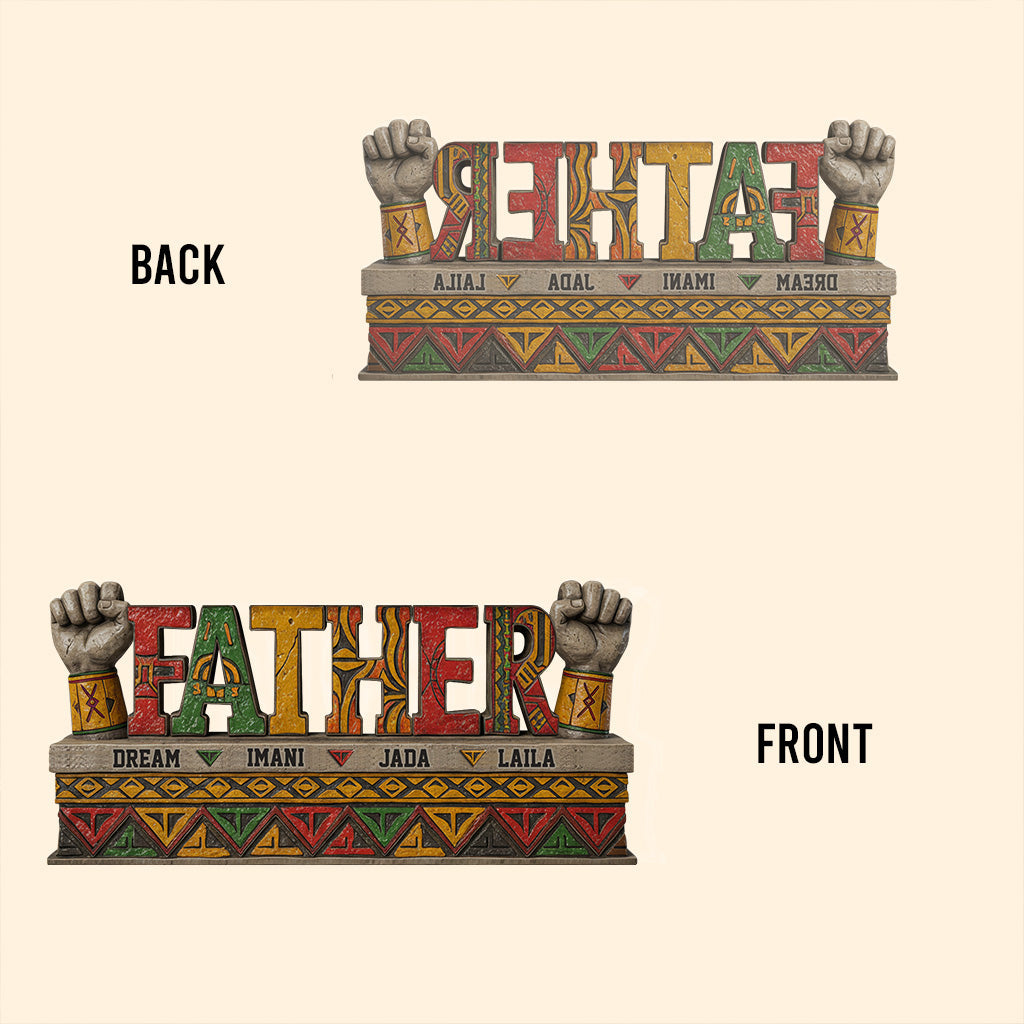 Dope Black Dad - Personalized Father Custom Shaped Acrylic Plaque