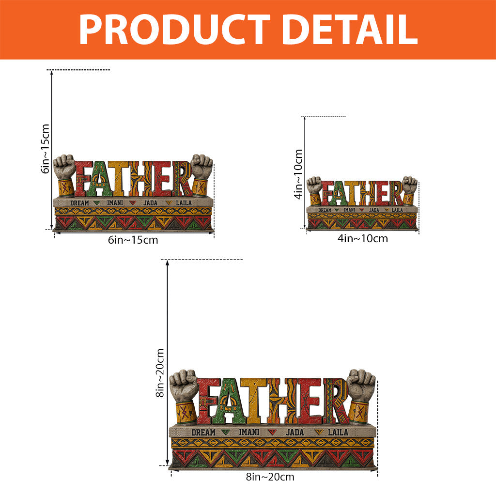 Dope Black Dad - Personalized Father Custom Shaped Acrylic Plaque