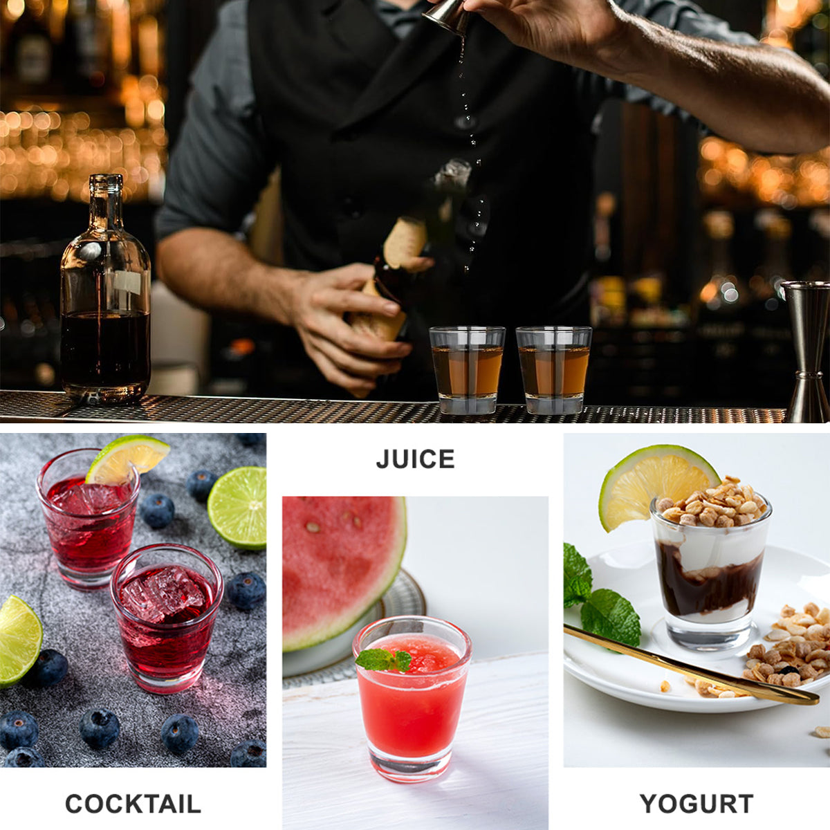 Custom Initial For Alcohol Lovers - Personalized Alcoholic beverage Shot Glasses Set